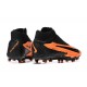 Cheap Nike Phantom GX Elite FG High Top Soccer Shoes Orange Black Sale