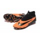 Cheap Nike Phantom GX Elite FG High Top Soccer Shoes Orange Black Sale