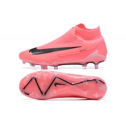 Nike Phantom GX Elite FG High Top Soccer Shoes Pink Black 