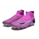 Cheap Nike Phantom GX Elite FG High Top Soccer Shoes Purple Black Sale