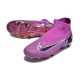 Cheap Nike Phantom GX Elite FG High Top Soccer Shoes Purple Black Sale