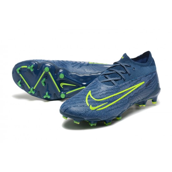 Cheap Nike Phantom GX Elite FG Low Soccer Shoes Deep Blue Sale