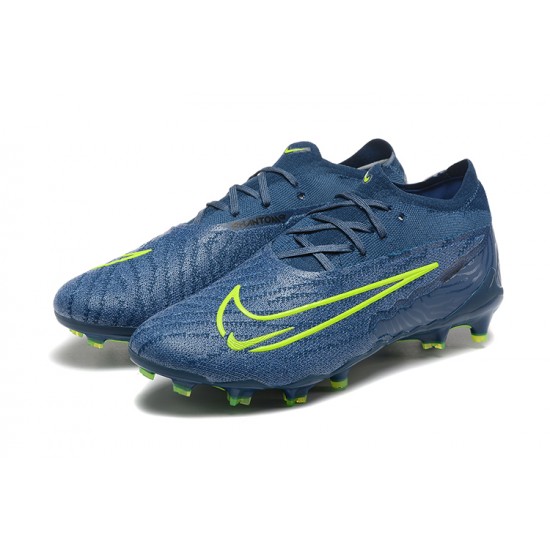 Cheap Nike Phantom GX Elite FG Low Soccer Shoes Deep Blue Sale