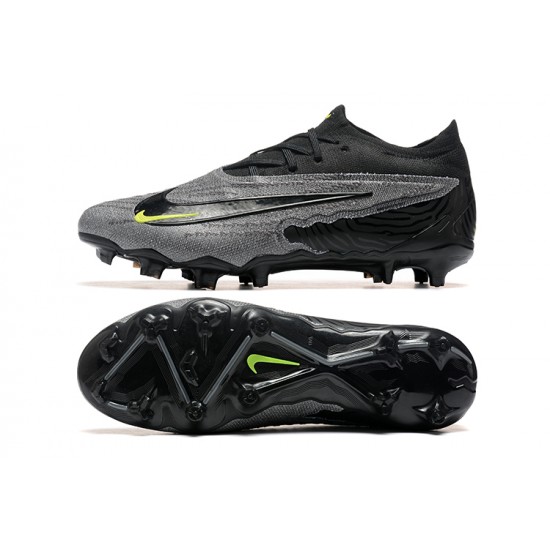 Cheap Nike Phantom GX Elite FG Low Soccer Shoes Grey Black Sale