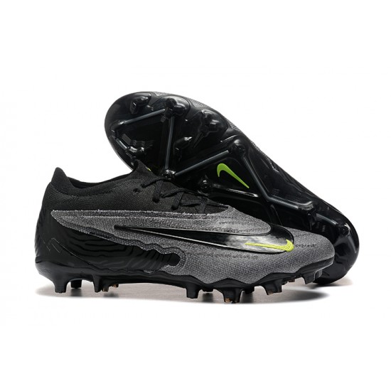 Cheap Nike Phantom GX Elite FG Low Soccer Shoes Grey Black Sale