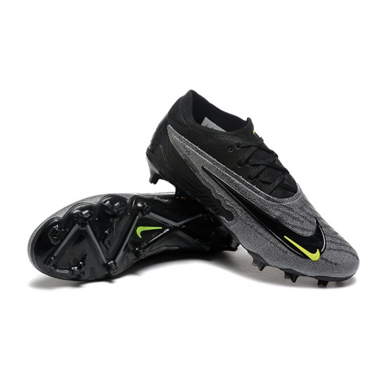 Cheap Nike Phantom GX Elite FG Low Soccer Shoes Grey Black Sale