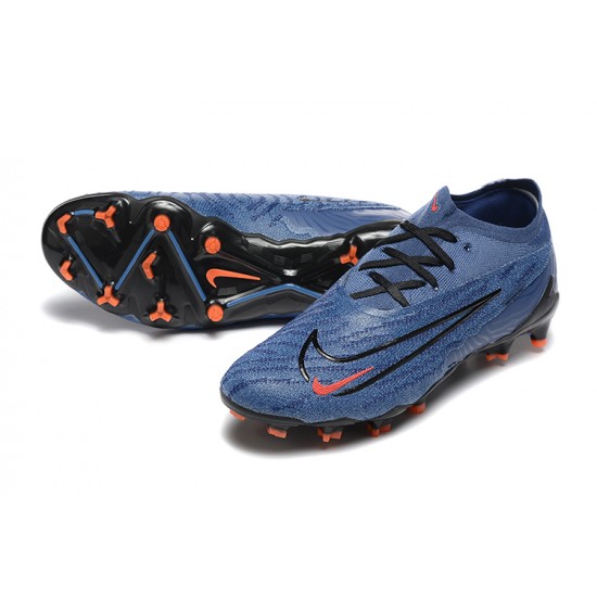 Cheap Nike Phantom GX Elite FG Low Soccer Shoes Ltblue Orange Black Sale