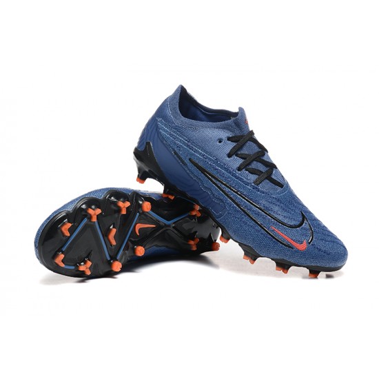 Cheap Nike Phantom GX Elite FG Low Soccer Shoes Ltblue Orange Black Sale