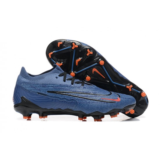 Cheap Nike Phantom GX Elite FG Low Soccer Shoes Ltblue Orange Black Sale