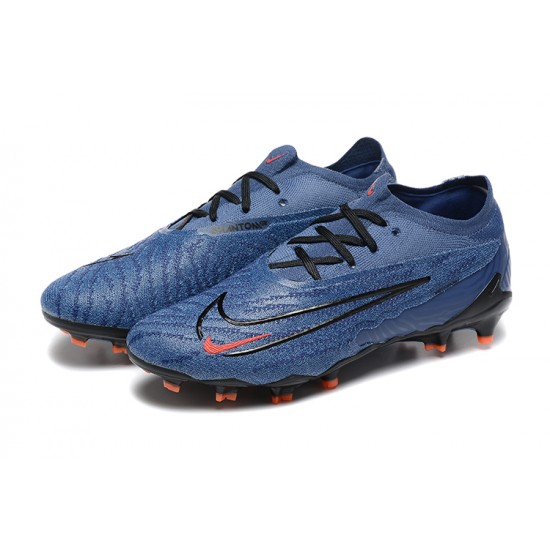 Cheap Nike Phantom GX Elite FG Low Soccer Shoes Ltblue Orange Black Sale