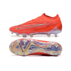 Nike Phantom GX Elite FG Low Soccer Shoes Orange Silver 