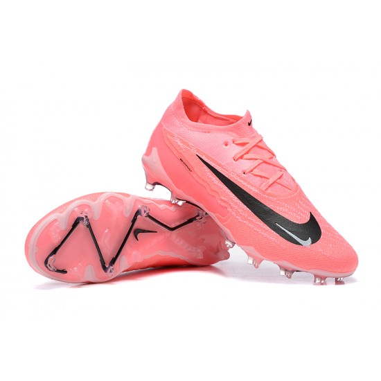 Cheap Nike Phantom GX Elite FG Low Soccer Shoes Pink Black Sale