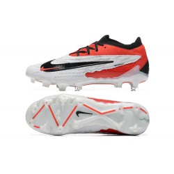 Nike Phantom GX Elite FG Low Soccer Shoes White Red Black 