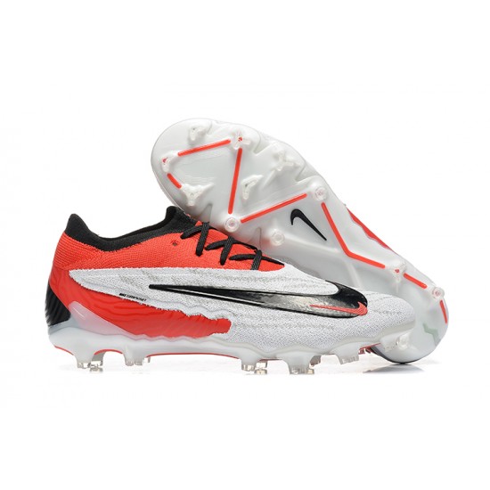 Cheap Nike Phantom GX Elite FG Low Soccer Shoes White Red Black Sale