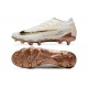 Cheap Nike Phantom GX Elite FG Low Soccer Shoes White Yellow Brown Sale