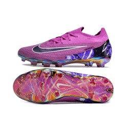 Nike Phantom GX Elite TF Low Soccer Shoes Purple Black White