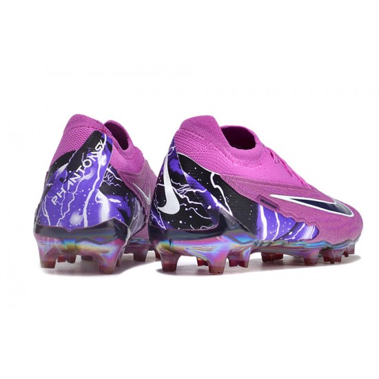 Cheap Nike Phantom GX Elite TF Low Soccer Shoes Purple Black White Sale