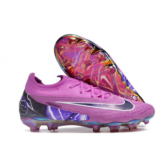 Cheap Nike Phantom GX Elite TF Low Soccer Shoes Purple Black White Sale