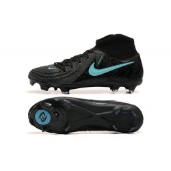 Nike Phantom Luna Elite FG Black Ltblue High Soccer Shoes