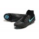 Cheap Nike Phantom Luna Elite FG Black Ltblue High Soccer Shoes Sale