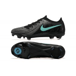 Nike Phantom Luna Elite FG Black Ltblue Low Soccer Shoes