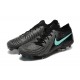 Cheap Nike Phantom Luna Elite FG Black Ltblue Low Soccer Shoes Sale