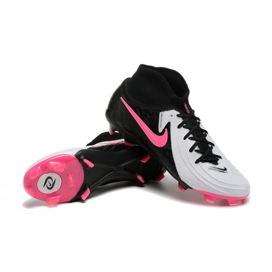 Cheap Nike Phantom Luna Elite FG Black Pink White Soccer Shoes Sale