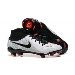 Nike Phantom Luna Elite FG Grey Black Red High Soccer Shoes