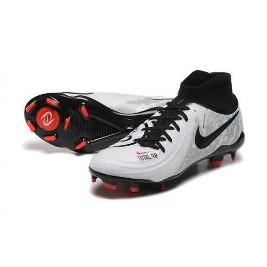 Cheap Nike Phantom Luna Elite FG Grey Black Red High Soccer Shoes Sale