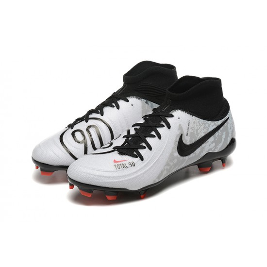 Cheap Nike Phantom Luna Elite FG Grey Black Red High Soccer Shoes Sale