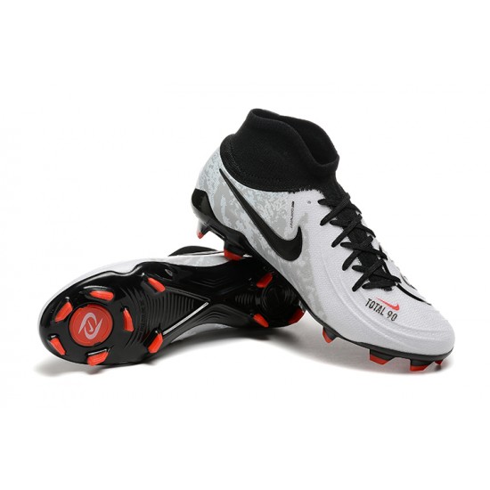 Cheap Nike Phantom Luna Elite FG Grey Black Red High Soccer Shoes Sale