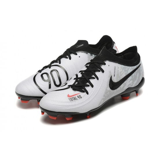 Cheap Nike Phantom Luna Elite FG Grey Black Red Low Soccer Shoes Sale