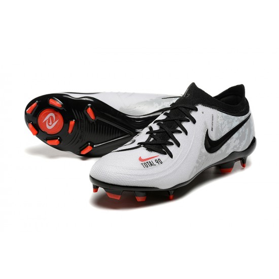 Cheap Nike Phantom Luna Elite FG Grey Black Red Low Soccer Shoes Sale