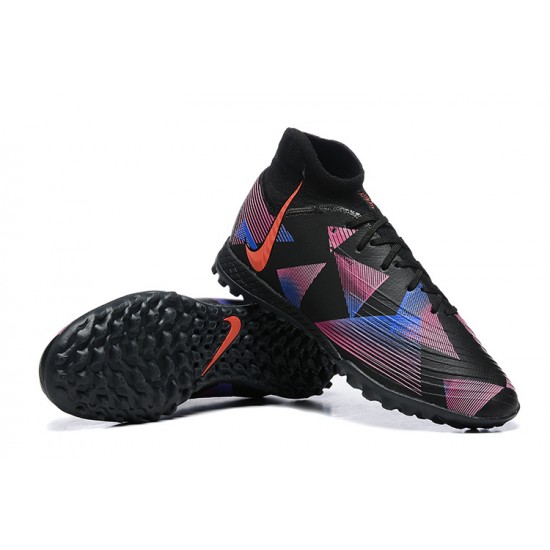 Cheap Nike Phantom Luna Elite FG High Black Orange Blue Soccer Shoes Sale