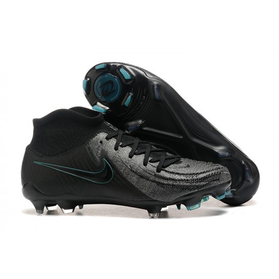 Cheap Nike Phantom Luna Elite FG High Top All Black Soccer Shoes Sale