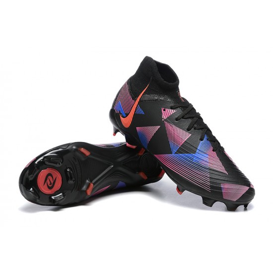 Cheap Nike Phantom Luna Elite FG High Top Black Pink Soccer Shoes Sale