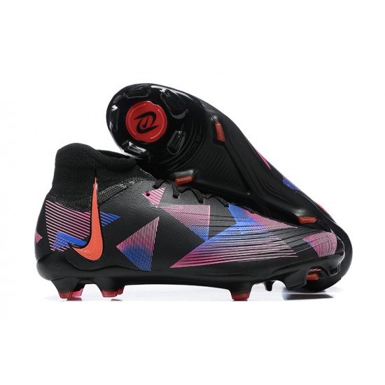 Cheap Nike Phantom Luna Elite FG High Top Black Pink Soccer Shoes Sale