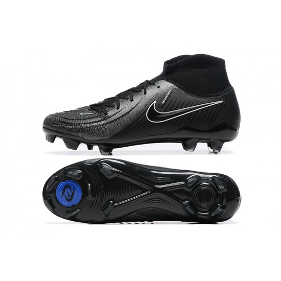 Cheap Nike Phantom Luna Elite FG High Top Black White Soccer Shoes Sale