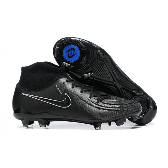 Cheap Nike Phantom Luna Elite FG High Top Black White Soccer Shoes Sale