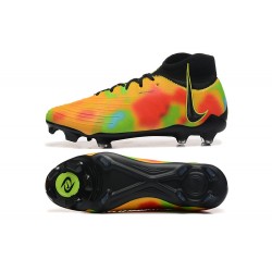 Nike Phantom Luna Elite FG High Top Black Yellow Soccer Shoes 