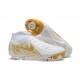 Cheap Nike Phantom Luna Elite FG High Top Gold White Soccer Shoes Sale