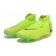 Cheap Nike Phantom Luna Elite FG High Top Green Yellow Black Soccer Shoes Sale