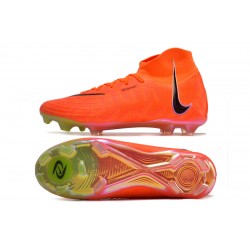 Nike Phantom Luna Elite FG High Top Orange Black Soccer Shoes