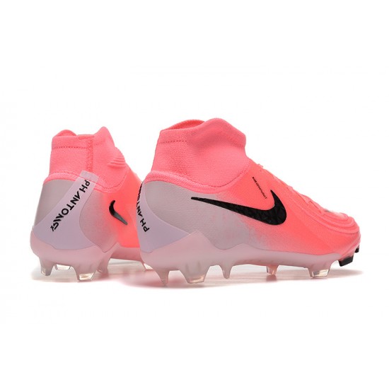 Cheap Nike Phantom Luna Elite FG High Top Peach Black Soccer Shoes Sale