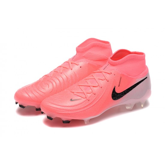 Cheap Nike Phantom Luna Elite FG High Top Peach Black Soccer Shoes Sale