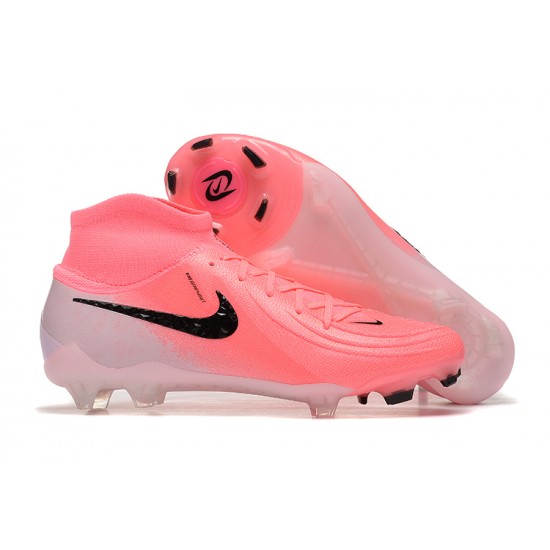 Cheap Nike Phantom Luna Elite FG High Top Peach Black Soccer Shoes Sale