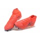 Cheap Nike Phantom Luna Elite FG High Top Red Silver Soccer Shoes Sale