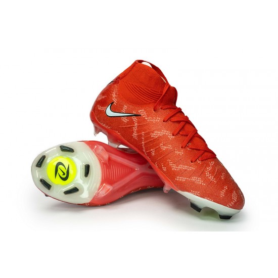 Cheap Nike Phantom Luna Elite FG High Top Red Soccer Shoes Sale