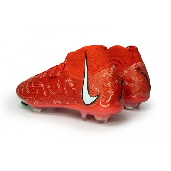 Cheap Nike Phantom Luna Elite FG High Top Red Soccer Shoes Sale