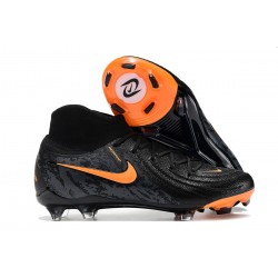 Nike Phantom Luna Elite FG High Top Soccer Shoes Black Orange 